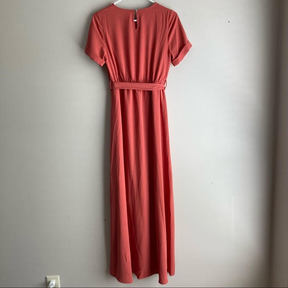 ROOLEE Taylor Jane Wrap Maxi Dark Salmon Rust NWT - Picture 5 of 11